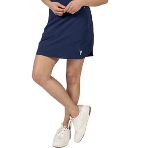 William Murray Spinner Golf Skort Tartan Plaid Shorts Navy Blue Size XL